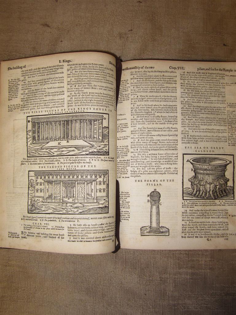 1599 GENEVA BREECHES BIBLE ILLUSTRATED MAPS LEATHER BINDING COMPLETE ...